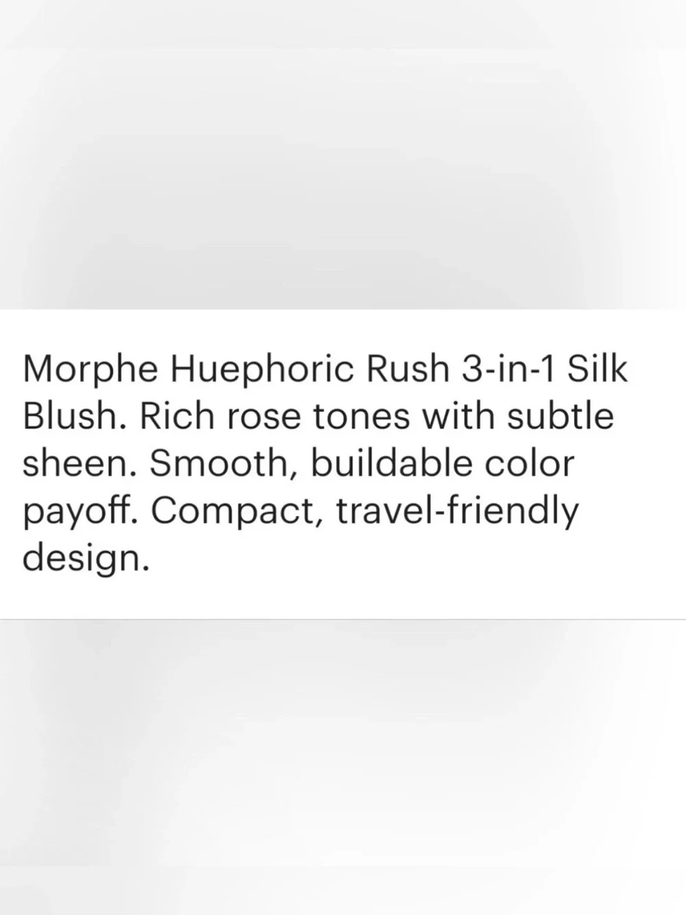 Morphe Huephoric Rush 3-in-1 Silk Blush -Hypnotized/Rose Mauve